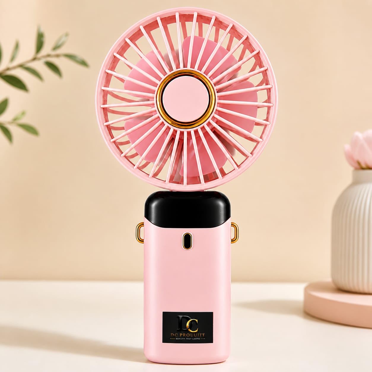 Portable Rechargeable Mini Handheld Fan – USB Charging, 3 Speed Modes