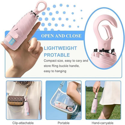 Mini Umbrella with Case for Men & Women