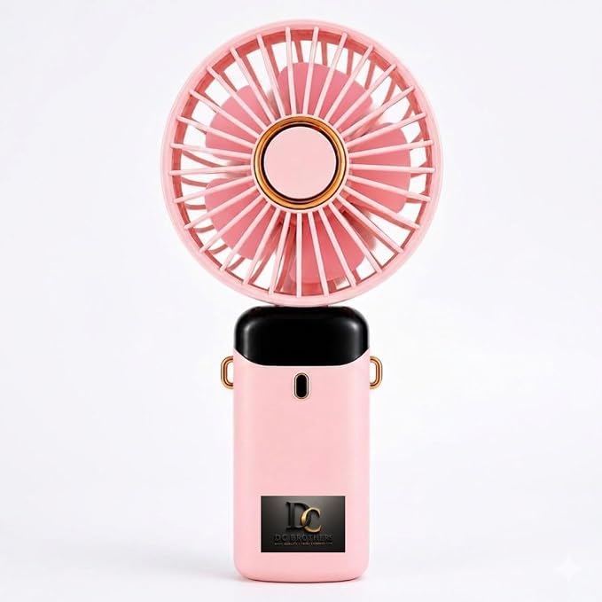 Portable Rechargeable Mini Handheld Fan – USB Charging, 3 Speed Modes
