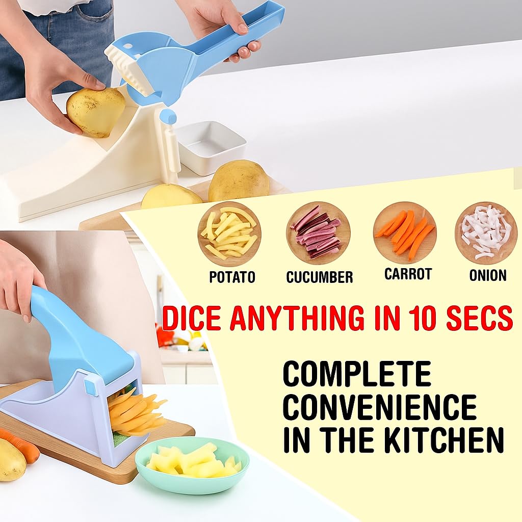Manual French Fry Cutter & Vegetable Slicer