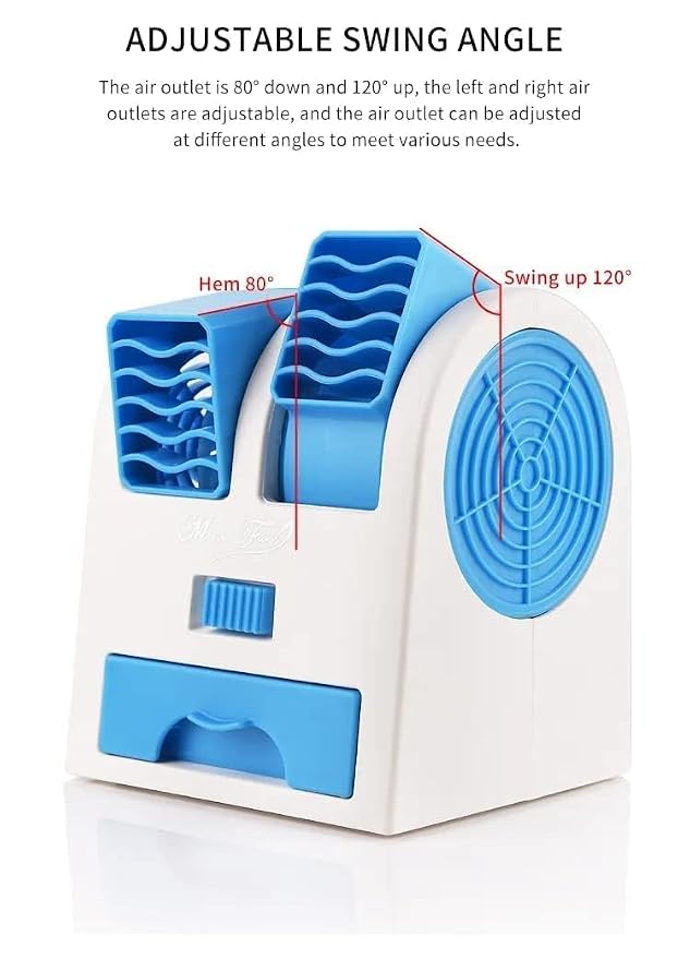 Mini Portable Air Cooler Fan with Adjustable Dual Air Vents