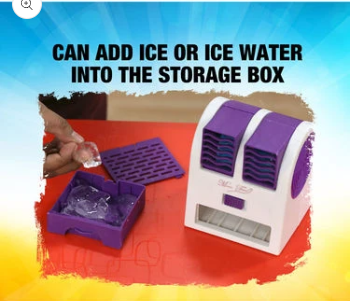 Mini Portable Air Cooler Fan with Adjustable Dual Air Vents