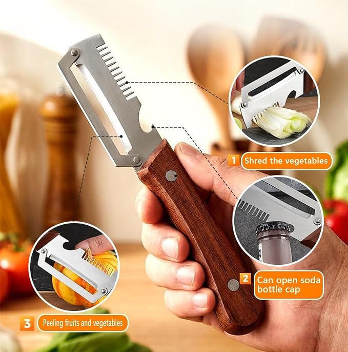 3-in-1 Multifunction Kitchen Peeler & Bottle Opener