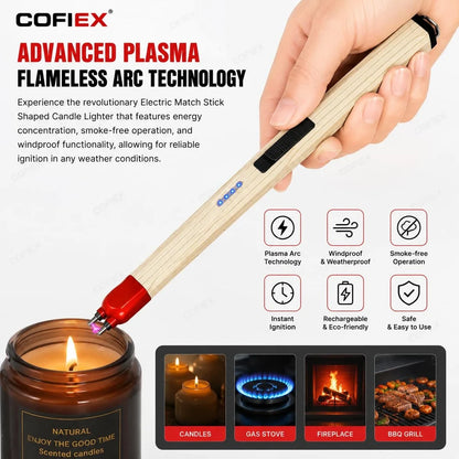 USB Rechargeable Electric Arc Lighter for Gas Stoves & Candles