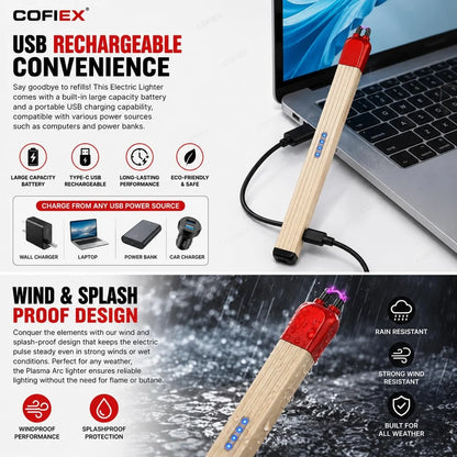 USB Rechargeable Electric Arc Lighter for Gas Stoves & Candles