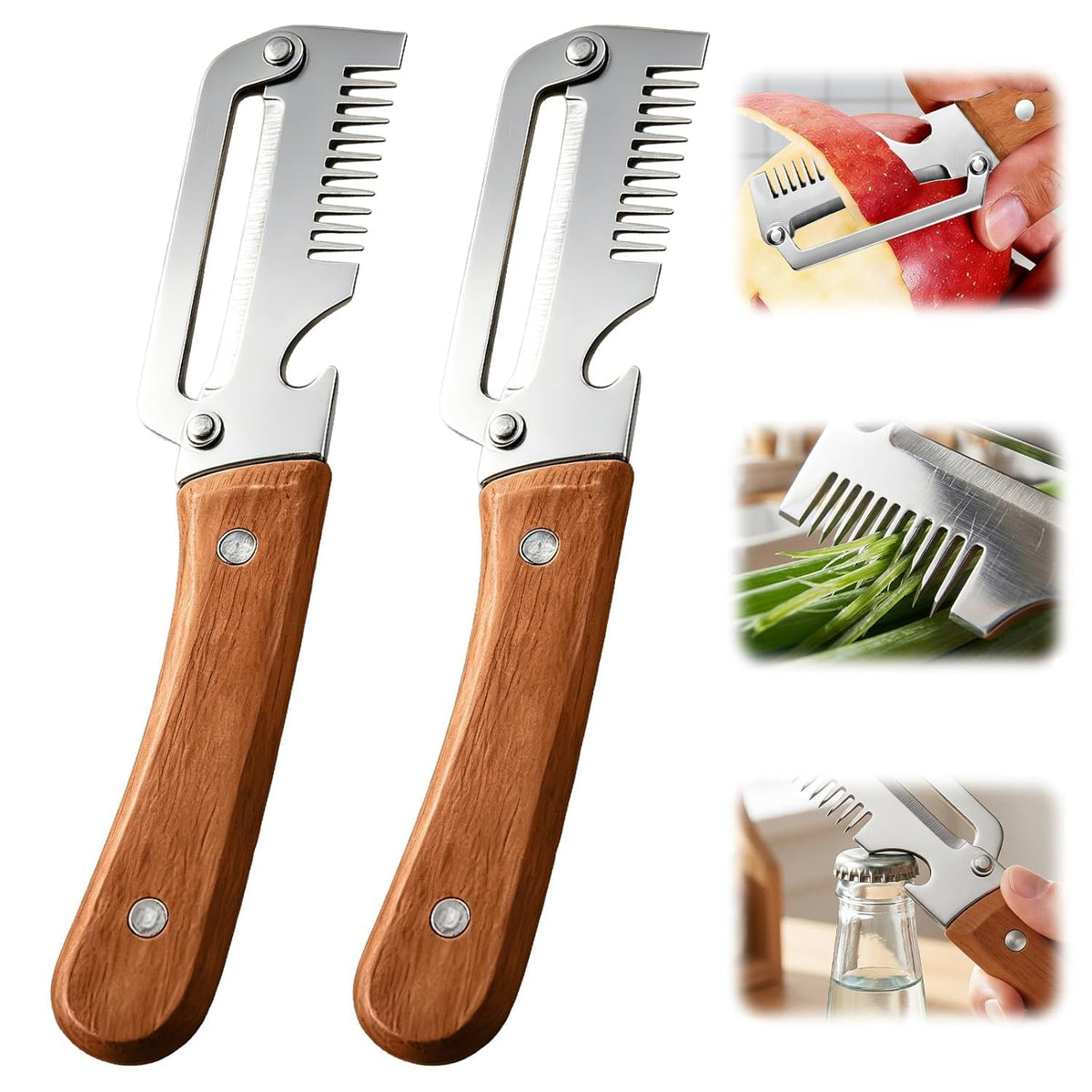 3-in-1 Multifunction Kitchen Peeler & Bottle Opener