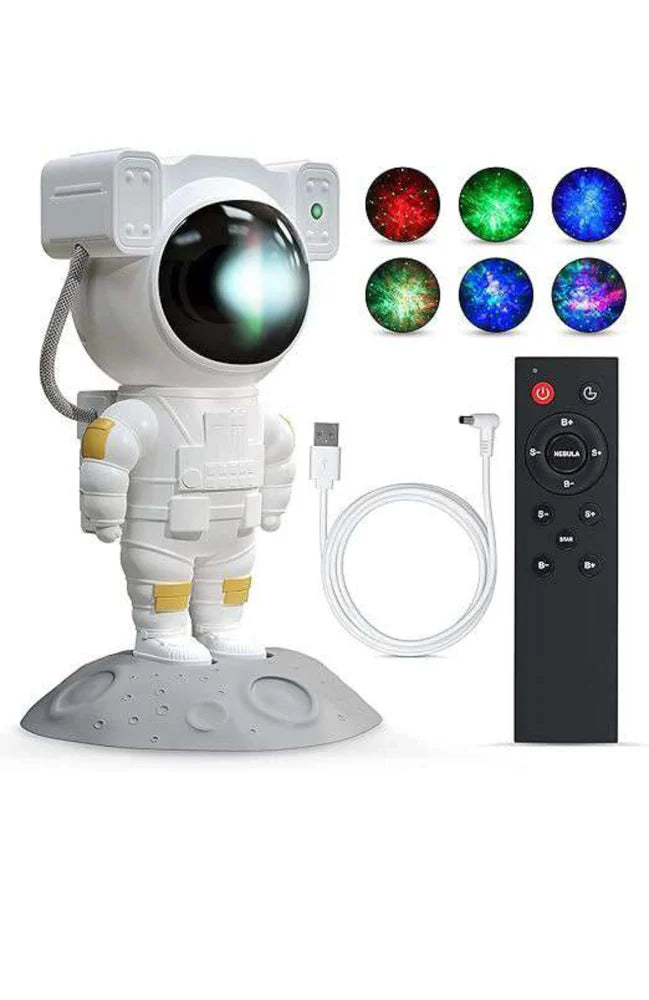 Astronaut Galaxy Star Projector with Remote Control – LED Nebula Night Light for Bedroom & Home Décor