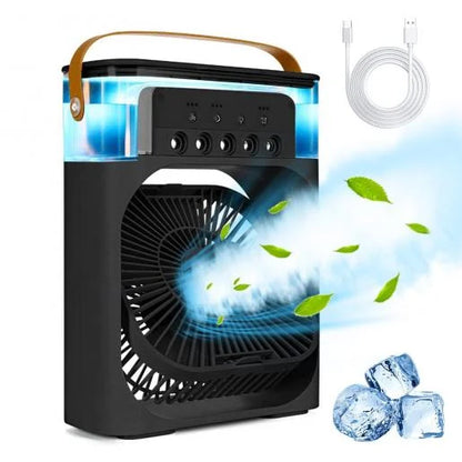 Portable Mini Air Cooler Fan with 5 Mist Spray Modes & 600ml Water Tank
