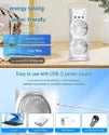 Rechargeable Portable Air Cooler Fan with Remote Control & Mist Spray