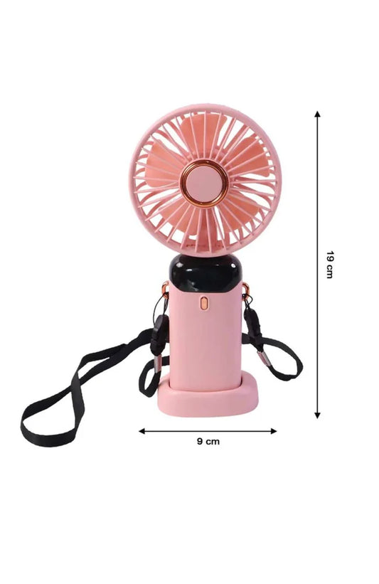 Portable Rechargeable Mini Handheld Fan – USB Charging, 3 Speed Modes