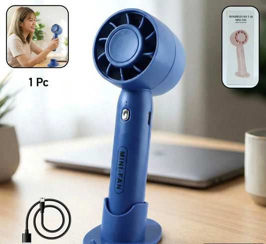 Portable Rechargeable Mini Handheld Fan with Phone Stand