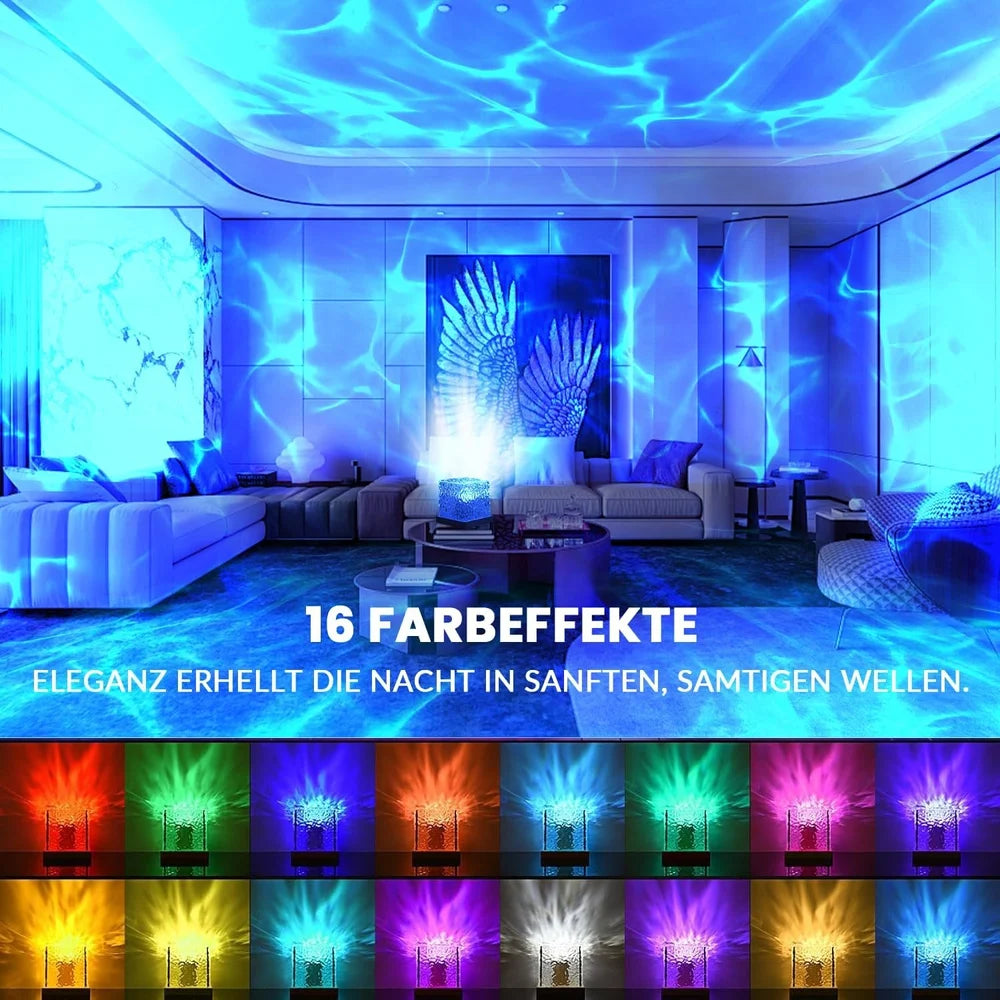 RGB Crystal Cube Aurora Night Light with Remote Control – 16 Color Changing LED Mood Lamp